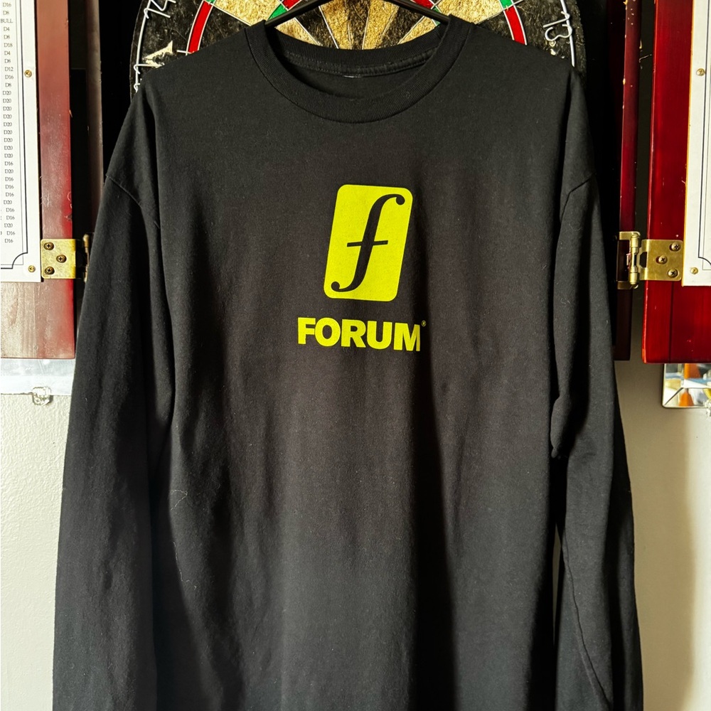 Forum Snowboards Black Long Sleeve Shirt XL